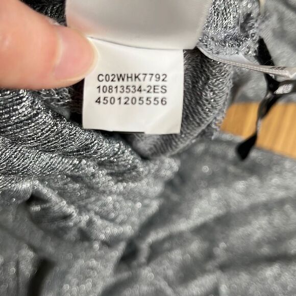 Anne Klein Womens Jogger Pants Elastic Waist Mid Rise Silver Size 3X NWT - Picture 10 of 14